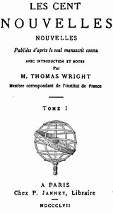 Cover of Les Cent Nouvelles Nouvelles, tome I