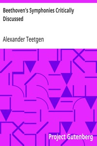 Cover of Beethoven's Symphonies Critically Discussed
