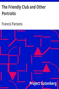 Cover of The Friendly Club and Other Portraits