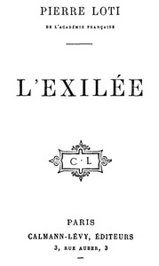 Cover of L'exilée