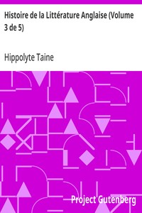 Cover of Histoire de la Littérature Anglaise (Volume 3 de 5)