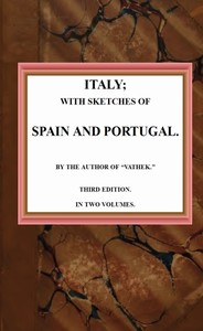 Cover of Italy; with sketches of Spain and Portugal
