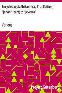 Cover of Encyclopaedia Britannica, 11th Edition, "Japan" (part) to "Jeveros" Volume 15, Slice 3