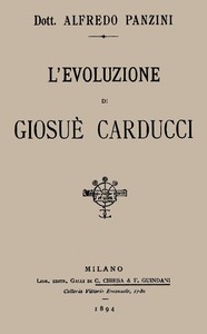 Cover of L'evoluzione di Giosuè Carducci