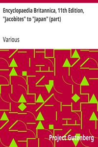 Cover of Encyclopaedia Britannica, 11th Edition, "Jacobites" to "Japan" (part) Volume 15, Slice 2