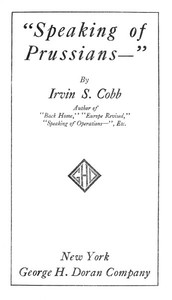 Cover of "Speaking of Prussians--"