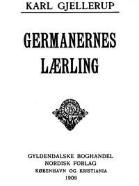 Cover of Germanernes Lærling
