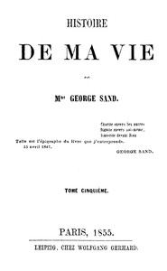 Cover of Histoire de ma Vie, Livre 2 (Vol. 5 - 9)