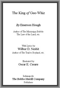 Cover of The King of Gee-Whiz