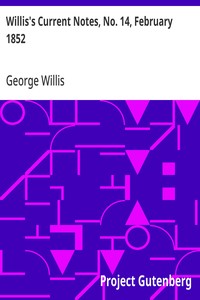 Cover of Willis's Current Notes, No. 14, February 1852