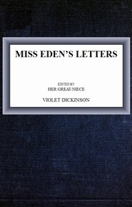 Cover of Miss Eden's Letters