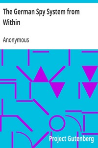 Cover of The German Spy System from Within