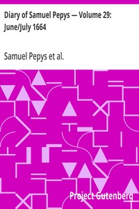 Cover of Diary of Samuel Pepys — Volume 29: June/July 1664