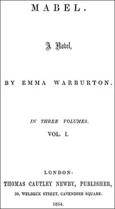 Cover of Mabel: A Novel. Vol. 1 (of 3)