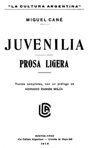 Cover of Juvenilla; Prosa ligera