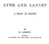 Cover of Lyre and Lancet: A Story in Scenes