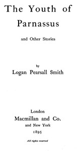 Cover of The Youth of Parnassus, and Other Stories