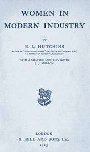 Cover of Women in Modern Industry
