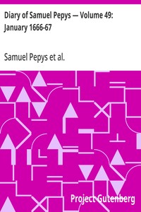 Cover of Diary of Samuel Pepys — Volume 49: January 1666-67