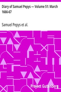 Cover of Diary of Samuel Pepys — Volume 51: March 1666-67