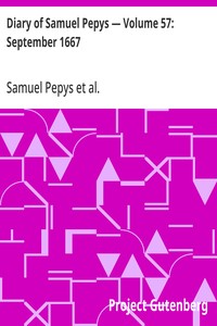 Cover of Diary of Samuel Pepys — Volume 57: September 1667