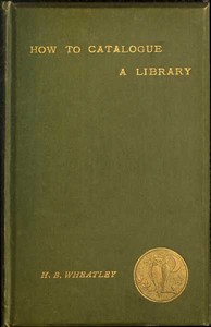 Cover of How to Catalogue a Library