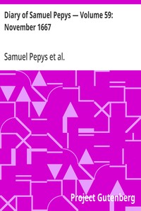 Cover of Diary of Samuel Pepys — Volume 59: November 1667