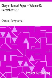 Cover of Diary of Samuel Pepys — Volume 60: December 1667