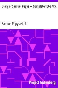 Cover of Diary of Samuel Pepys — Complete 1668 N.S.