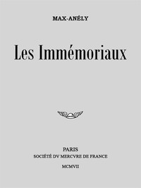 Cover of Les Immémoriaux
