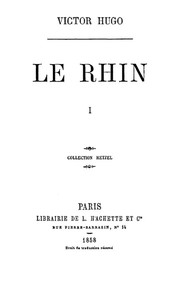 Cover of Le Rhin, Tome I