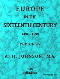 Cover of Europe in the Sixteenth Century, 1494-1598, Fifth Edition Period 4 (of 8), Periods of European History