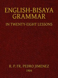 Cover of English-Bisaya Grammar, in Twenty Eight Lessons