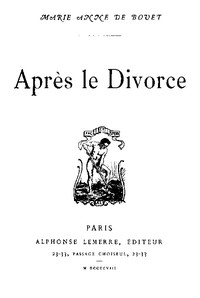 Cover of Après le divorce