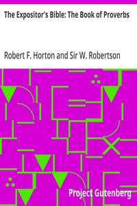 Cover of The Expositor's Bible: The Book of Proverbs
