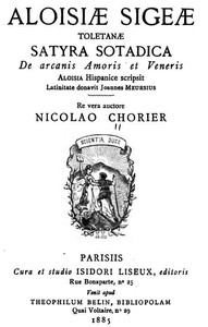 Cover of Aloisiæ Sigeæ Toletanæ Satyra Sotadica de arcanis Amoris et Veneris