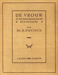 Cover of De vrouw in de hedendaagsche maatschappij