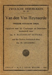 Cover of Van den Vos Reynaerde