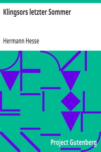 Cover of Klingsors letzter Sommer