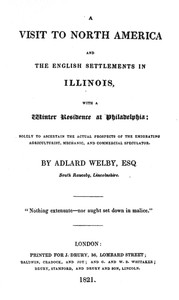 Cover of Faux's Memorable Days in America, 1819-20; and Welby's Visit to North America, 1819-20, part 2 (1820)