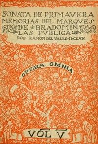 Cover of Sonata de primavera: memorias del marqués de Bradomín