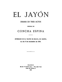 Cover of El Jayón: Drama en tres actos