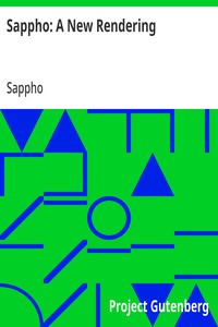 Cover of Sappho: A New Rendering