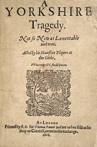 Cover of A Yorkshire Tragedy
