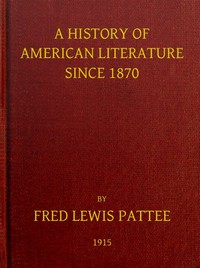 Cover of A History of American Literature Since 1870