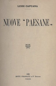 Cover of Nuove "Paesane"