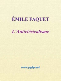 Cover of L'Anticléricalisme