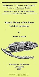 Cover of Natural History of the Racer Coluber constrictor