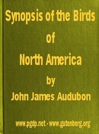 Cover of A Synopsis of the Birds of North America
