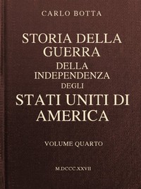 Cover of Storia della Guerra della Independenza degli Stati Uniti di America, vol. 4